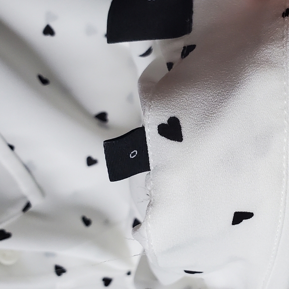 The Kooples heart button up blouse - size 0 - Picture 4 of 4